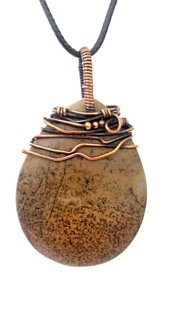 Jasper Pendant Beige Gemnosity