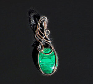 Malachite Stone Pendant #433