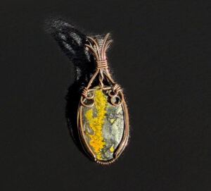 Bumblebee Jasper Stone Pendant  #95