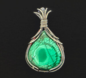 Malachite Stone Pendant #435