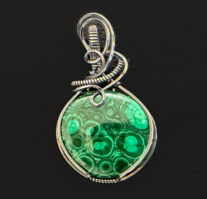 Malachite Stone Pendant #434