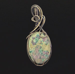 Ruby in Fuchsite Stone Pendant #405