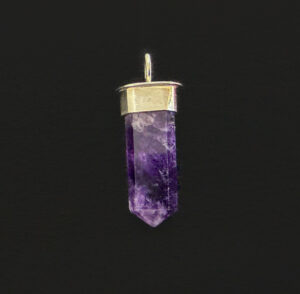 Amethyst Crystal Point Pendant #425