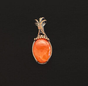 Red Agate Stone Pendant #62