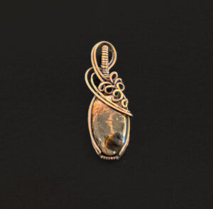 Blue Tiger's Eye Stone Pendant  #126