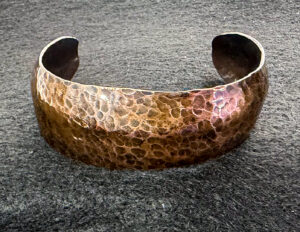 Copper Cuff Bracelet-Hammered #370