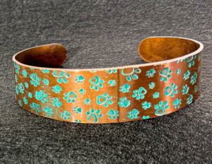 Cuff Bracelet with Turquoise Texture #324