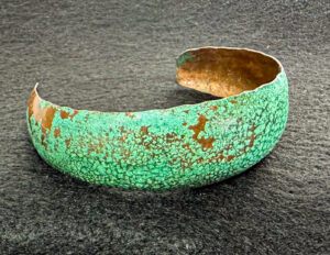 Copper Cuff Bracelet- Hammered  #158