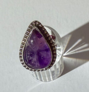 Amethyst Stone Ring in Sterling Silver #251