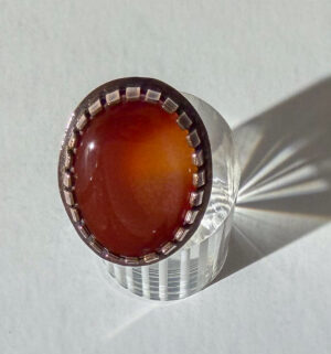 Carnelian Stone Ring in Copper  #236