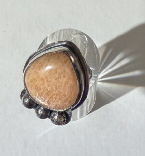 Amazonnite Stone Ring in Sterling Silver #243