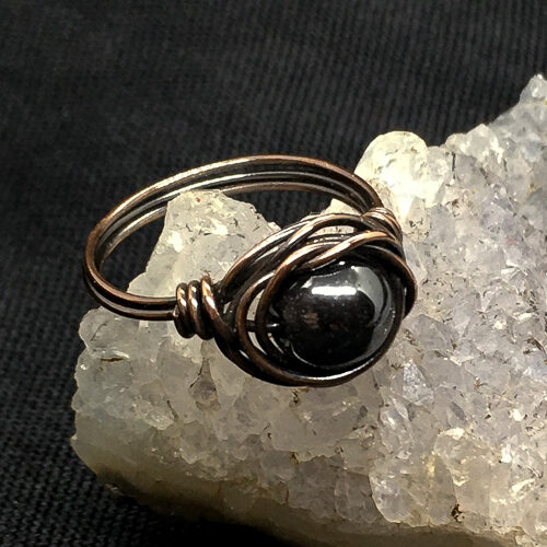 Hematite Ring-C-Size 9-No233